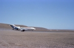 Pacific Western Boeing 727 taking off from Resolute Airport, 1979