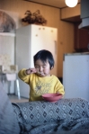 Inuit boy at Resolute, 1979